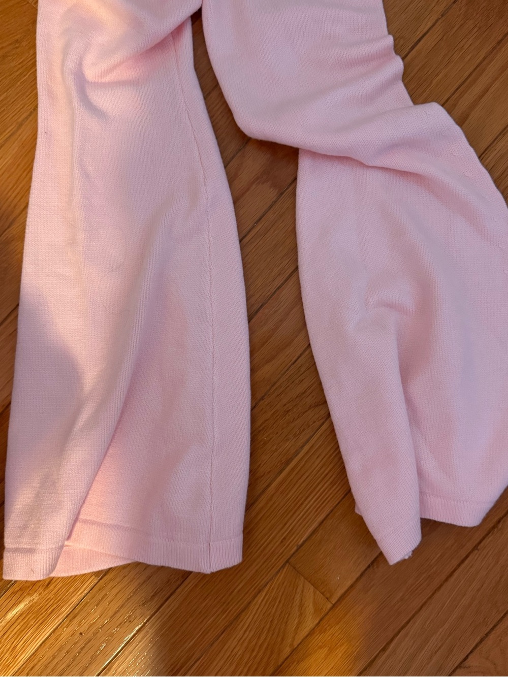 Edikted Pale Pink Cropped Ribbed Fold Over Set - Picture 3 of 6